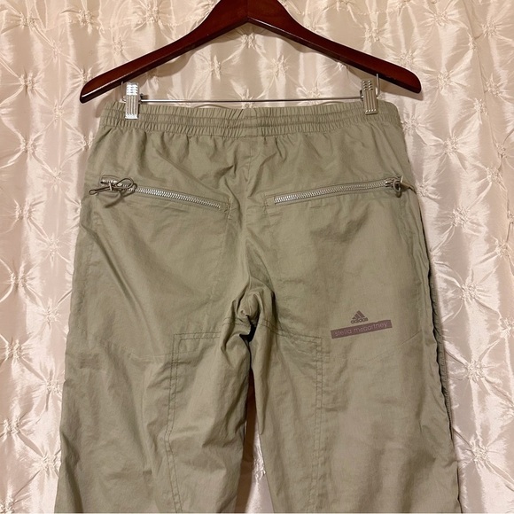 Stella McCartney x Adidas Khaki Tan Snap Up Cropped Pants - Picture 5 of 13